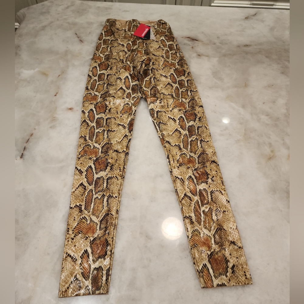 Commando Brown Snake Print Women Skinny Pants
